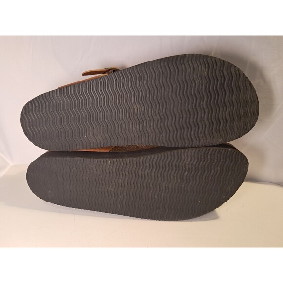Cliffs By White Mountain Size 11M Hara Sandals Thongs 1" Platform Brown - Picture 7 of 8